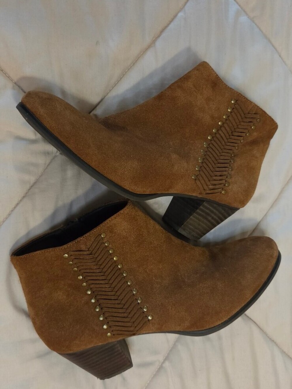 Franco Fortini Nicolette Brown Ankle Boots Size 10